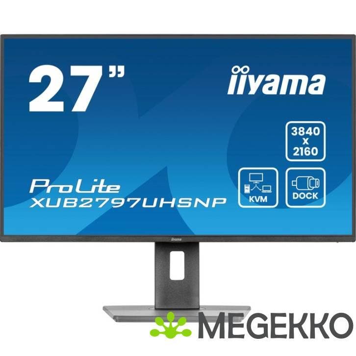Iiyama ProLite XUB2797UHSNP-B1 27  4K Ultra HD KVM IPS, Computers en Software, Monitoren, Nieuw, Verzenden