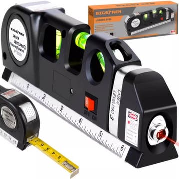 Bigstren Laserwaterpas met 250cm Meetlint - Precisie en G..., Ophalen of Verzenden, Nieuw