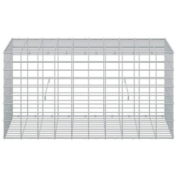 vidaXL Gabion met 5 mm Draad en 5x10 cm Gaas 100x50x50 cm, Verzenden, Nieuw, IJzer
