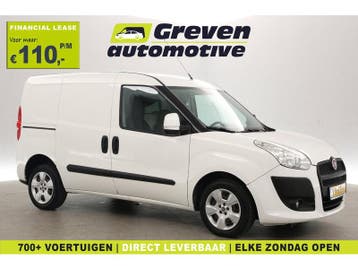 Fiat Doblò 1.3 MultiJet | Airco | Parkeersens. | Trekhaak, Euro 5, Wit, Nieuw, Lease
