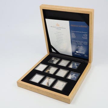 Nederland - Koningen en Koninginnen in Zilver Zilveren, Gestempeld