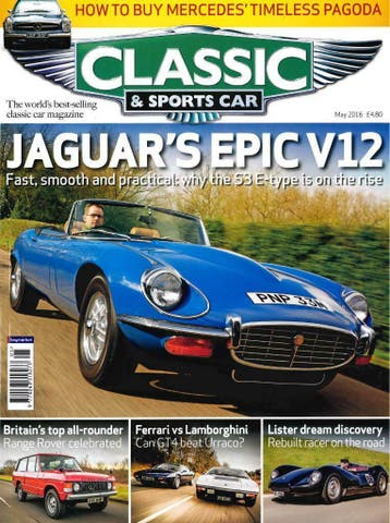 CLASSIC AND SPORTSCAR JAGUAR E-TYPE PORSCHE 911, Boeken, Verzenden, Gelezen, Algemeen