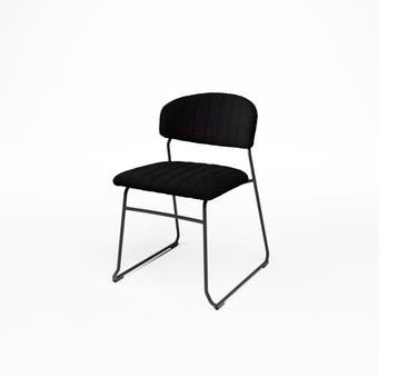 Teddy Stoel | Zwart | 79(h)x55x51.5cm, Zakelijke goederen, Horeca | Keukenapparatuur, Verzenden, Nieuw in verpakking