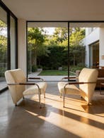 Zanotta - Andrea Branzi - Ni - Fauteuil (2) - Staal, Textiel