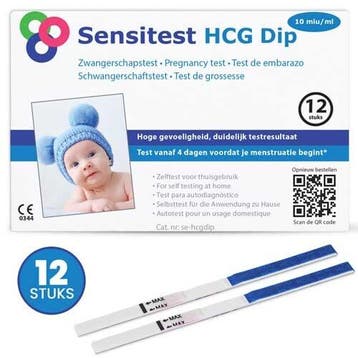 Sensitest Zwangerschapstest Dipstick Extra Vroeg 6 dagen, Verzenden, Nieuw