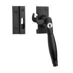 Klassieke raamsluiting zwart met slot en ventilatiestand..., Doe-het-zelf en Verbouw, Hang- en Sluitwerk, Ophalen of Verzenden