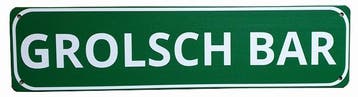 Grolsch bar reclamebord, Ophalen of Verzenden, Nieuw