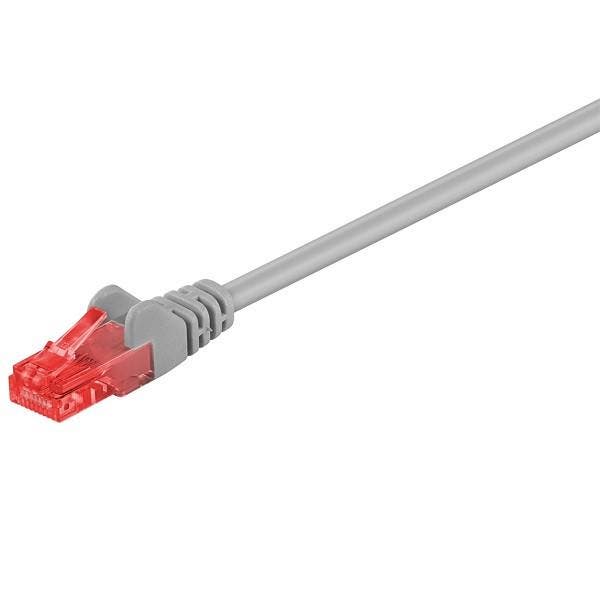 Netwerkkabel | Cat6 U/UTP | 30 meter (Grijs), Computers en Software, Pc- en Netwerkkabels, Nieuw, Verzenden