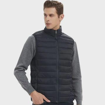 Heren Gevoerd Gilet met Opstaande Kraag - Stijlvol en Warm W, Kleding | Heren, Verzenden, Nieuw