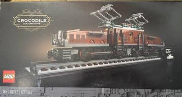Lego Set - 10277 - Train - Lego Crocodile Locomotive, Nieuw