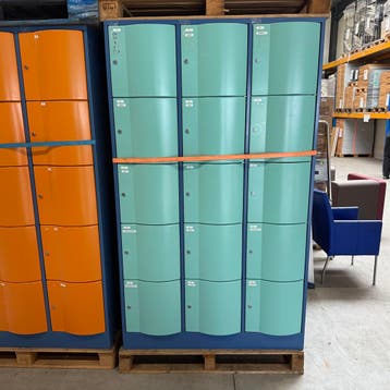 15-deurs CP lockerkast HUFTERPROOF - 197x116x48 cm, Ophalen of Verzenden, Nieuw