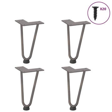 Hairpin legs 20cm set 4 stuks - Retourdeal - Laatste Stuk!, Tafelpoot, Minder dan 50 cm, Nieuw, Minder dan 50 cm