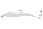 Handgemaakte decoratieve kom ABSTRACT BLAD 65cm zilver, Huis en Inrichting, Ophalen of Verzenden, Nieuw