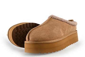 Colors of California Pantoffels in maat 41 Beige, Verzenden, Beige, Zo goed als nieuw, Pantoffels of Sloffen