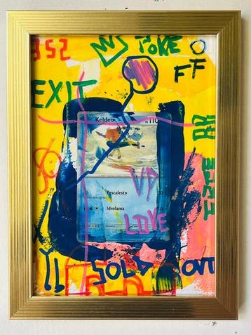 David Harianna (1978) - Esclusiva Opera dArte Pop Art: Gold, Nieuw