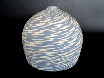 Vaas - Mino Ware Sukuna-oven Nerikomi-potje door keramisch