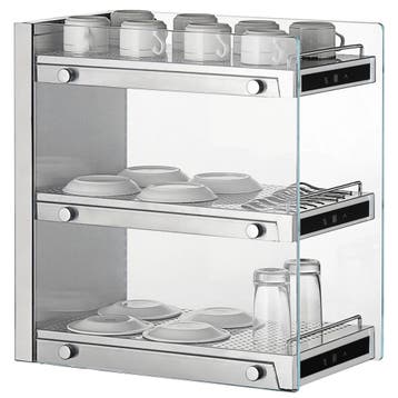Kopjesverwarmer | RVS | 3 Niveaus | 30°C/60°C | 0.3kW (230V), Verzenden, Nieuw in verpakking