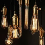 Kooldraadlamp Edison Deluxe Gold Ø64 mm E27 60W, Ophalen of Verzenden, Nieuw