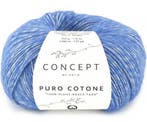 Katia Concept Puro Cotone - 61 Koningsblauw - 100% Katoen, Ophalen of Verzenden, Nieuw