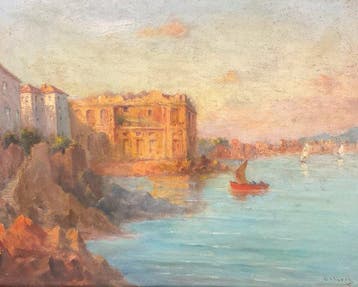 Paul Ortiou (1867-?) - Le Vieux Palais à Nantes