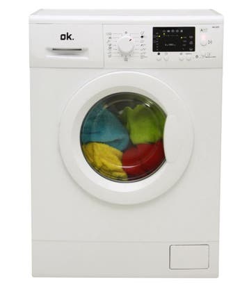 Ok F4led - Wasmachine - 6 kg - 1400 tpm - Energieklasse E -, Witgoed en Apparatuur, Ophalen of Verzenden, Zo goed als nieuw, Voorlader