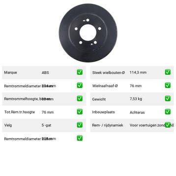 Remtrommel Achteras Hyundai Highway Van – AutopartsOnline.nl, Verzenden, Nieuw, Hyundai