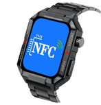 NFC GPS Smartwatch – Sport HD-scherm Bluetooth Sport, Waterdicht, Stressniveau, Nieuw, Android