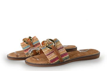 Graceland Slippers in maat 40 Cognac, Slippers, Overige kleuren, Verzenden, Zo goed als nieuw