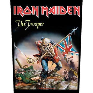 Iron Maiden - The Trooper - Rugpatch officiële merchandise, Verzamelen, Ophalen of Verzenden, Nieuw, Kleding