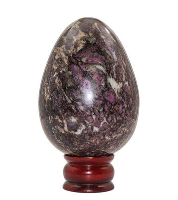 Monumentaal 150 mm Roze Ruby Matrix Ei – 2,42 kg –, Verzamelen, Mineralen en Fossielen