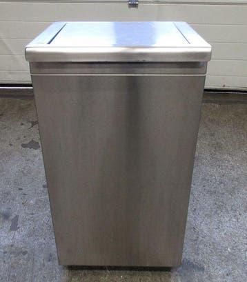 RVS Afvalbak met voetbediening, 120liter