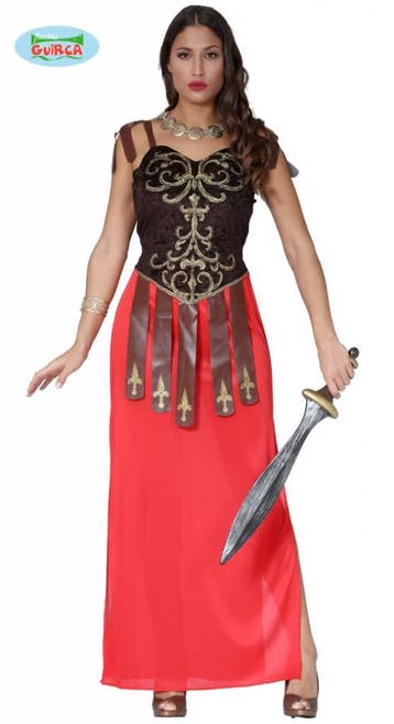Spartaanse dameskostuum middeleeuwen, Kleding | Dames, Carnavalskleding en Feestkleding, Ophalen of Verzenden, Nieuw