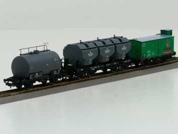 Schaal H0 Piko 54453 57715 54898 DR Goederenwagons #1062, Wagon, Zo goed als nieuw, Analoog, Piko