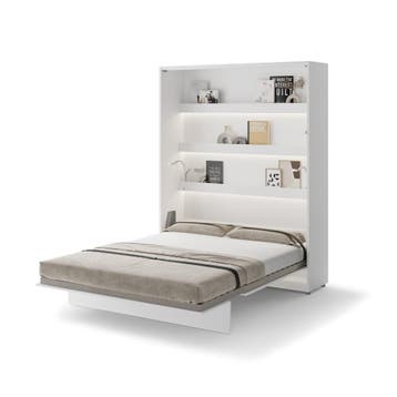 Lenart Bed Concept Verticaal Opklapbed 160x200 - Wit, Nieuw