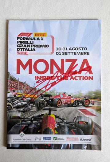 Gp Monza 2024 - Charle Leclerc - 2024 - Brochure, Verzamelen, Nieuw