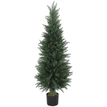 TRUUSK Kunstmatige Cypress 120 cm - UV-bestendig - Inclusief, Verzenden, Nieuw