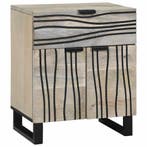 vidaXL Nachtkastje Wit 50 x 33 x 60 cm Bewerkt hout, Minder dan 45 cm, Verzenden, Nieuw, 55 tot 70 cm