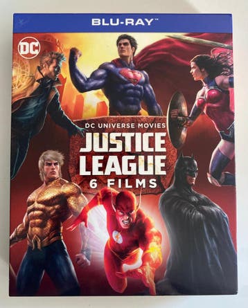 DC UNIVERSE MOVIES JUSTICE LEAGUE 6 FILMS JUSTICE LEAGUE, Cd's en Dvd's, Blu-ray, Verzenden, Gebruikt