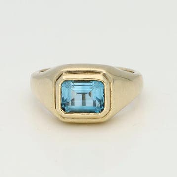 Ring - 9 kt. Geel goud - 2.40ct. tw. Topaas, Nieuw