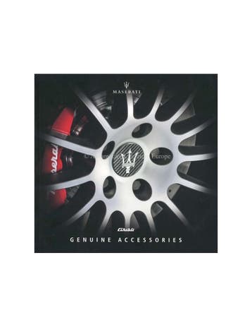 2019 MASERATI GHIBLI ACCESSOIRES BROCHURE ENGELS, Nieuw, Author