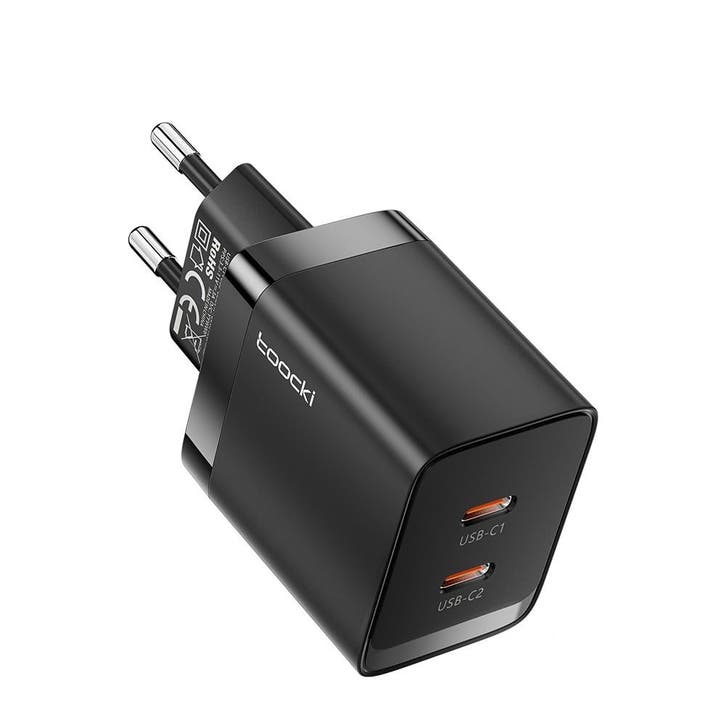 DrPhone WL17 GaN 40W Thuislader – Dubbele USB C PD 3.0 Oplad, Telecommunicatie, Mobiele telefoons | Telefoon-opladers, Verzenden