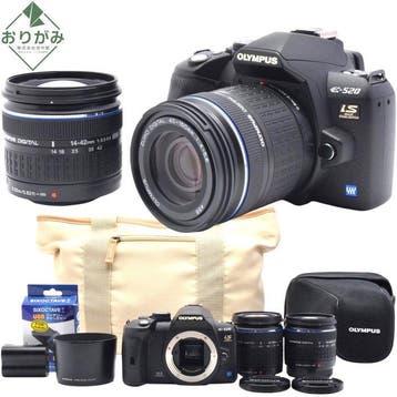 Olympus E-520 + Zuiko 3.5-5.6/14-42mm + 4-5.6/40-150mm, Nieuw