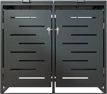 2dekans | Juskys – Containerberging – 120 l & 2-Delig – Met, Huis en Inrichting, Woonaccessoires | Prullenbakken, Ophalen of Verzenden