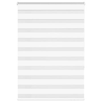 vidaXL Zebra rolgordijn 110x150 cm stofbreedte 105,9cm, Verzenden, Nieuw, Wit
