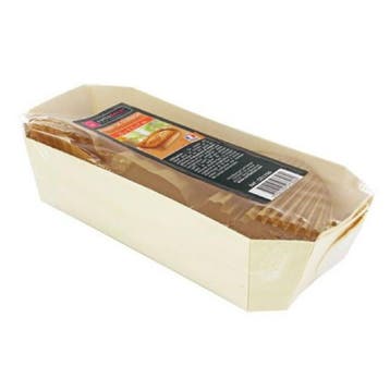 Patis Decor Bakvorm Hout Rechthoek 25x11,5x7cm + Bakpapier, Verzenden, Nieuw