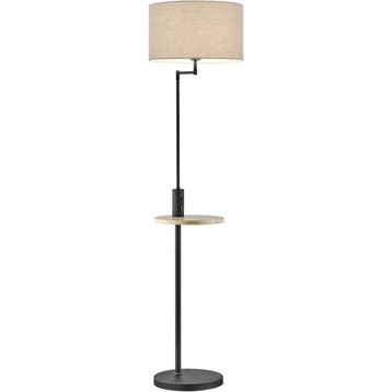 LED Vloerlamp Trion Cliso - Mat Zwarte LED Vloerlamp met Ron, Ophalen of Verzenden, Nieuw
