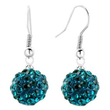Fako Bijoux - Oorbellen - Disco Dots - Hanger - Helblauw, Verzenden, Nieuw