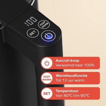 2dekans | KitchenBrothers Waterkoker - 1.7L - Met, Witgoed en Apparatuur, Waterkokers, Ophalen of Verzenden, Zo goed als nieuw