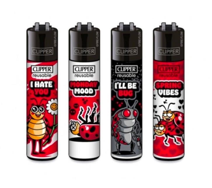 Clipper aansteker - Ladybirds 2 - CP11 (4 stuks), Verzamelen, Rookartikelen, Aanstekers en Luciferdoosjes, Nieuw, Verzenden