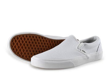 Vans Instappers in maat 40½ Wit, Verzenden, Wit, Overige typen, Zo goed als nieuw